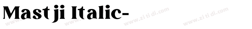 Mastji Italic字体转换